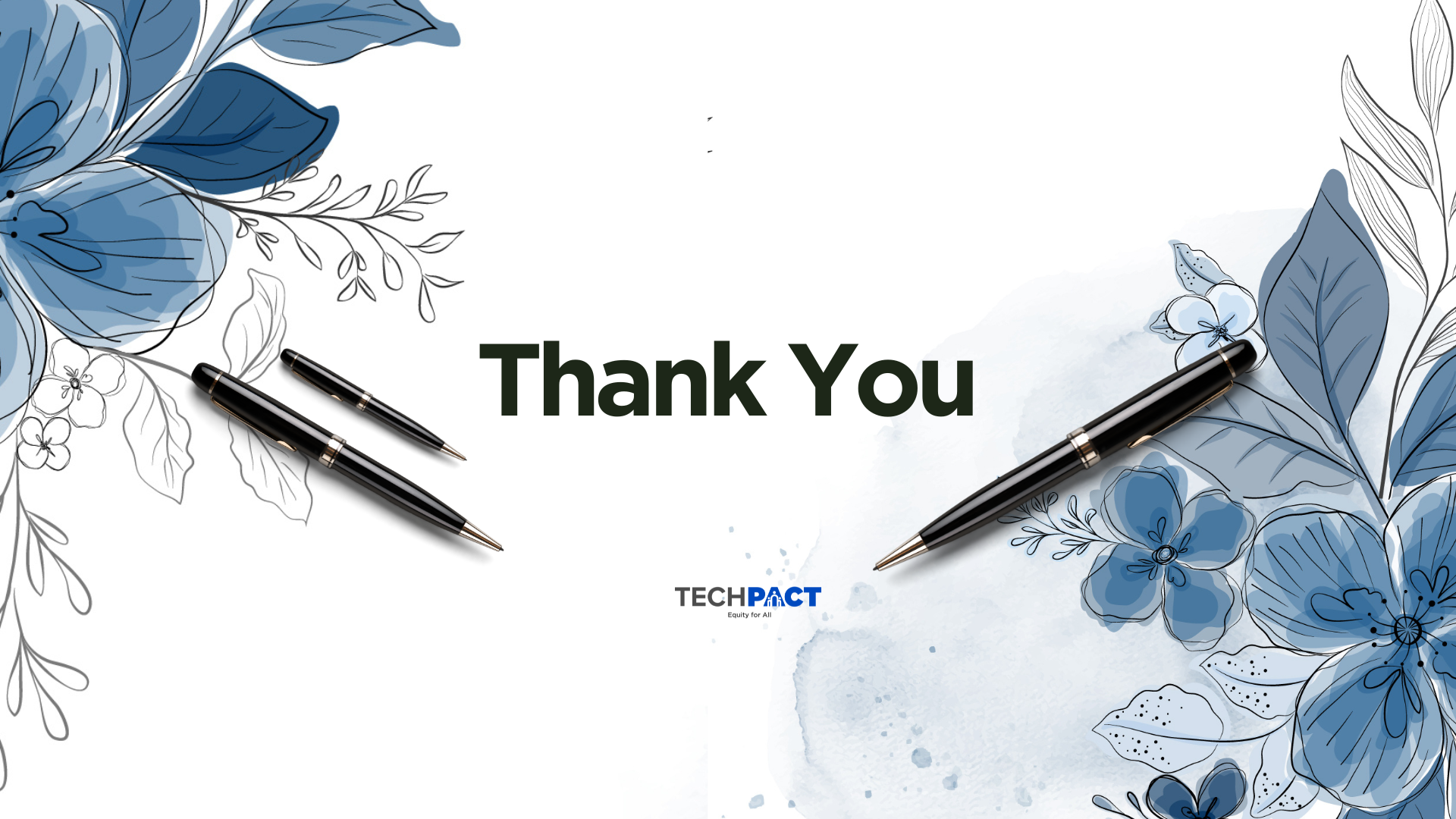 An image of flowres and pens to express gratitude